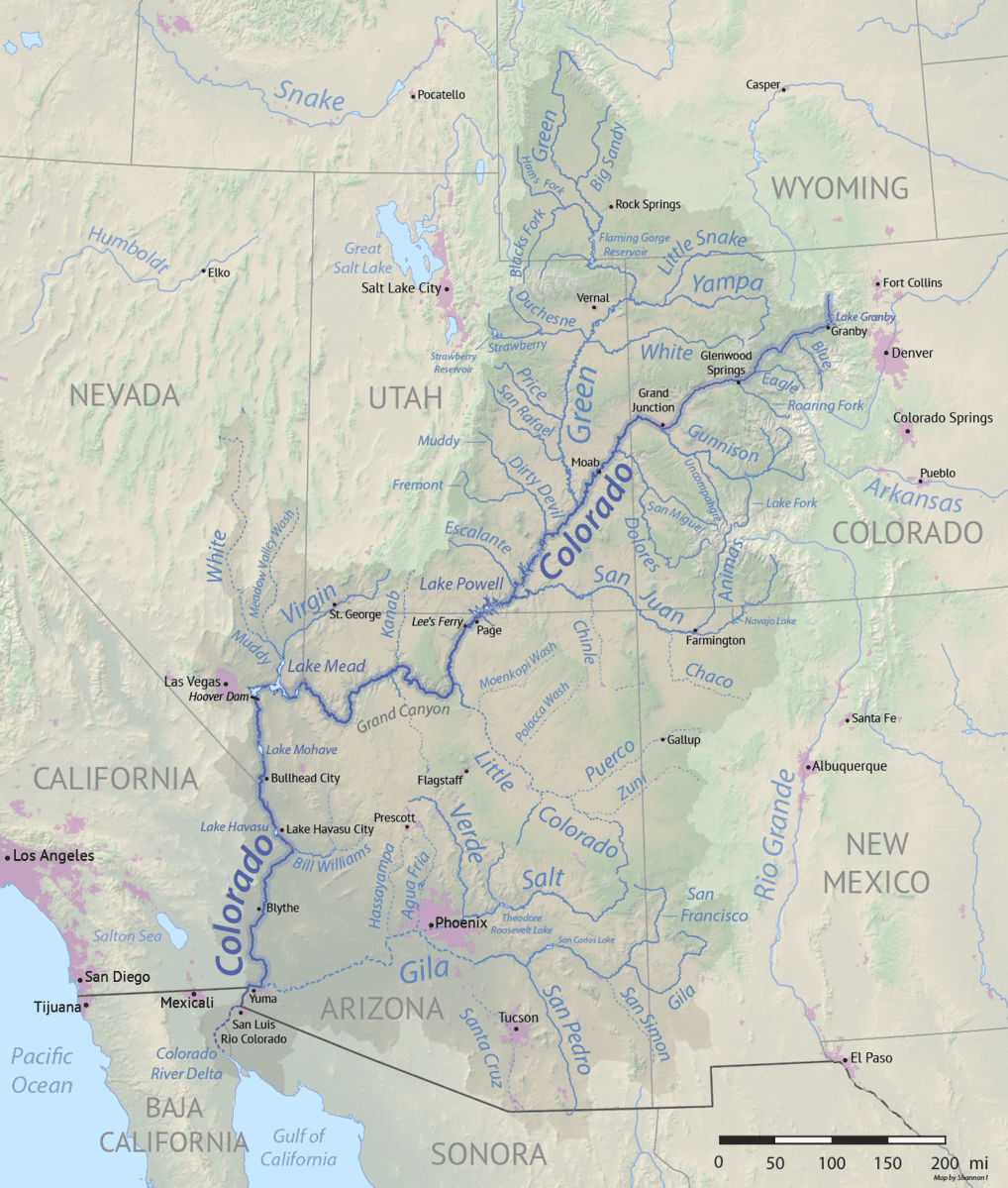 Tesla Model 2 Drought-US Government Rations Colorado River Water For First Time In History 1018px-Colorado_River_basin_ma