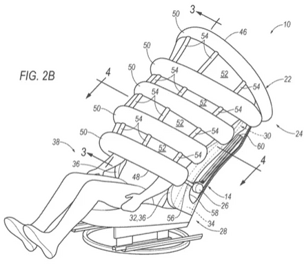 Tesla Model 2 Airbag descending from roof/visor might be safer than airbags shot 150mph directly at your face 1689357573535