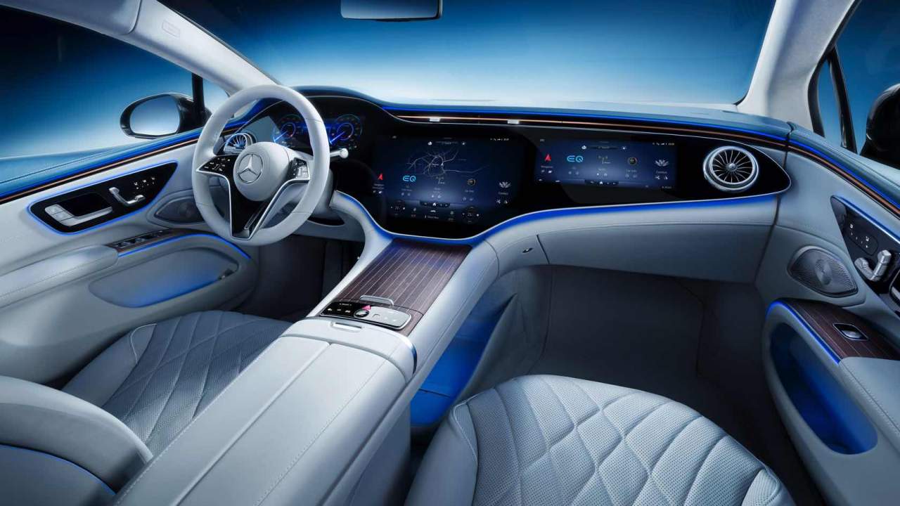 Tesla Model 2 2022 Mercedes-Benz EQS luxury EV: Brains and beauty are a potent combination 21C0123_012-1280x720