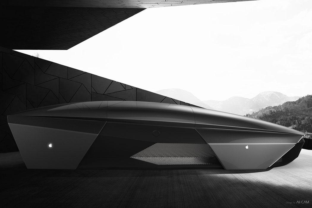 Tesla Model 2 THIS APPLE CAR SHOWCASES A FUTURISTIC AUTOMOTIVE REVOLUTION THAT MAKES THE TESLA CYBERTRUCK LOOK OLD-SCHOOL! Apple-Car-2076-Concept-Ali-Cam-10