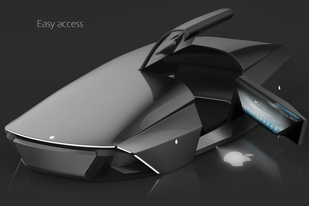 Tesla Model 2 THIS APPLE CAR SHOWCASES A FUTURISTIC AUTOMOTIVE REVOLUTION THAT MAKES THE TESLA CYBERTRUCK LOOK OLD-SCHOOL! Apple-Car-2076-Concept-Ali-Cam-4