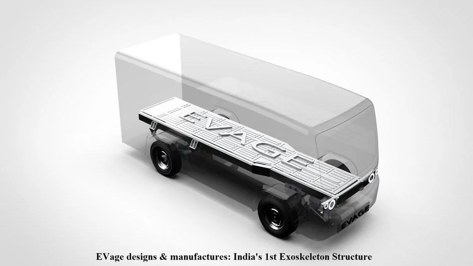 Tesla Model 2 EVage, 1st startup in India to manufacture 'Exoskeleton Structures' for EV, echoes PM Modi's 'Make in India, Make for World' vision EVage_Exoskeleton_Structur