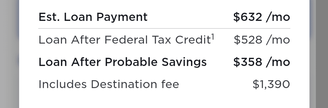 Tesla Model 2 $7500 POS Federal Tax credit live at Tesla! (Twice a year!) Screenshot_20240113-072832