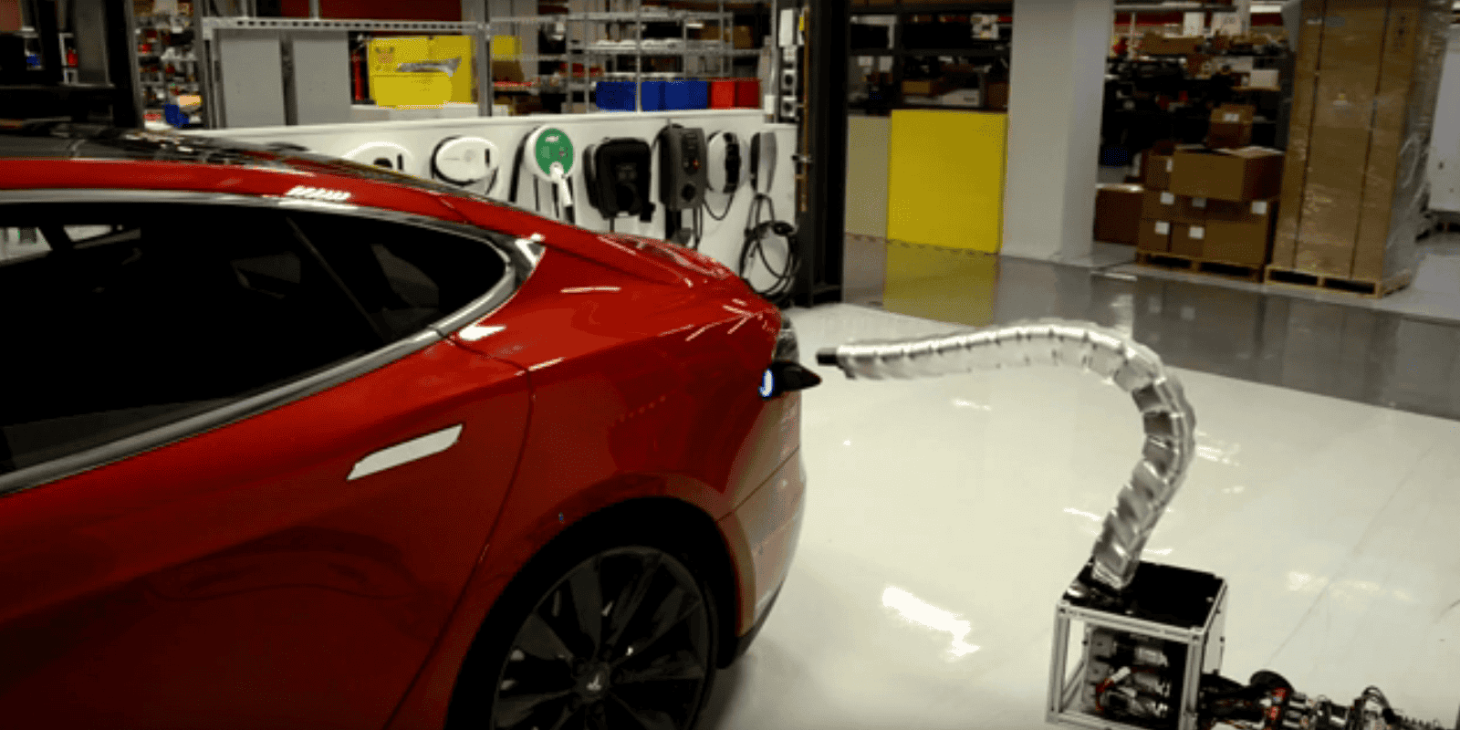 Tesla Model 2 Tesla AI Day Tesla-snake-charger