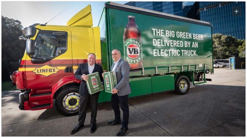 Tesla Model 2 Volvo electric truck VB beer deliveries go green with Volvo electric truck 2021-07-16 11-30-12